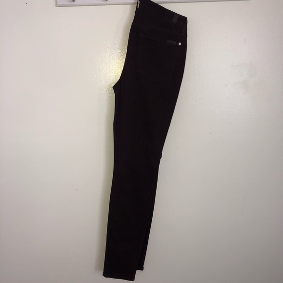7 For All Mankind Mid-Rise Skinny - Deep Purple - Picture 4 of 13